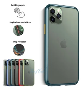 Shockproof Slim Matte Silicone Case Cover for Apple iPhone 7 8 XR XS 11 Pro Max - Picture 1 of 17