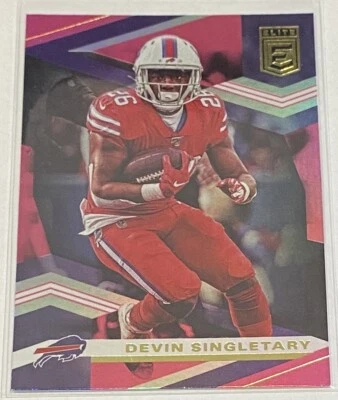 2020 Panini Donruss Elite Devin Singletary PINK HOLO FOIL Buffalo Bills #10 SP🔥 - Image 1 of 2
