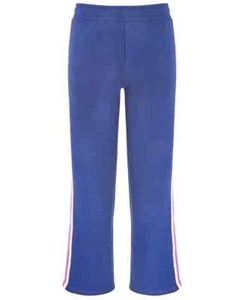 ID Ideology Colorblocked Fleece Sweatpants Big Girls L (14) Tartan Blue Pull On - Picture 1 of 17