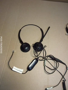 Casque mains libres noir Jabra GN1200 avec séparateur audio câble RJ11 - Photo 1/4