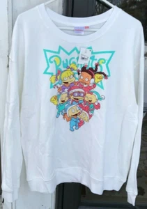 Womens sz XXL Nickelodeon Rugrats White Long Sleeve Sweatshirt New *H - Picture 1 of 4