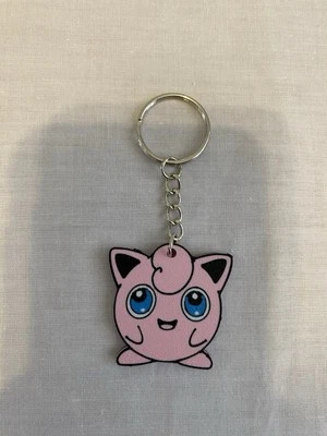 3D printed double-sided Jigglypuff Pokémon keychain - Image 1 of 4
