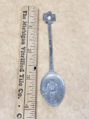 Cuchara de recuerdo vintage de águila navajo nativa americana de plata esterlina de los años 40 Foto 1 de 4