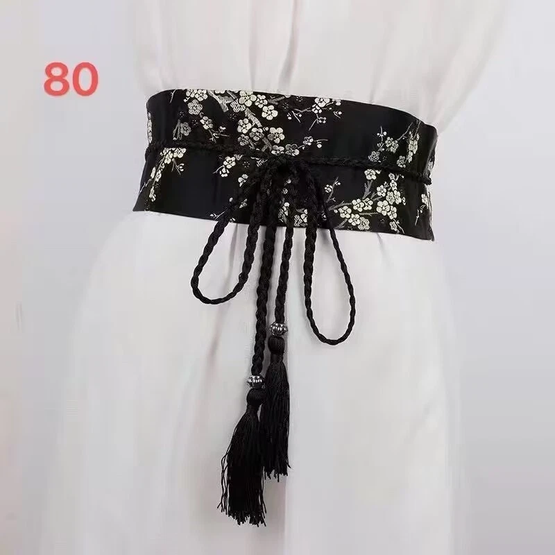 Cinturón Mujer Bordado Cintura Japonés Obi Kimono Yukata Cinturón Foto 1 de 4