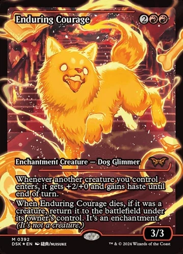 Enduring Courage - Foil Showcase DSK NM MTG - Image 1 of 1