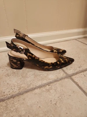 Kate Spade "Mika" Block Heels w/ Tortoise Print Design Size 9 - Image 1 of 4