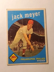 1959 TOPPS #269 JACK MEYER PHILADELPHIA PHILLIES VG-EX OR BETTER C - Bild 1 von 2