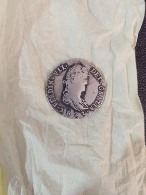 1821-ZS RG MEXICO FERDINAND VII 8 REALES ZACATECAS MINT KM111.5 PCGS XF DETAILS - Image 1 of 2