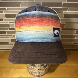 Costa Truckermütze Logo Patch Streifen Netzrücken Druckknopflasche - Bild 1 von 9