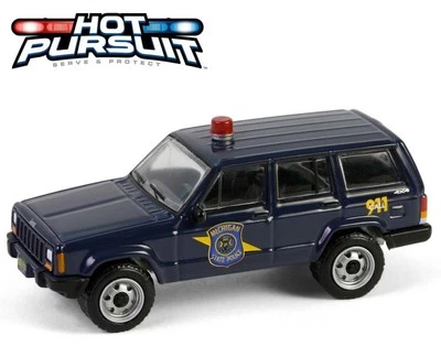 JEEP Cherokee - Michigan State - 2001 - Police - Greenlight 1:64 - Immagine 1 di 4