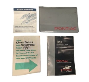 ORIGINAL 1993 Pontiac Grand Prix Warranty And Owner Assistance Book With Case - Picture 1 of 6