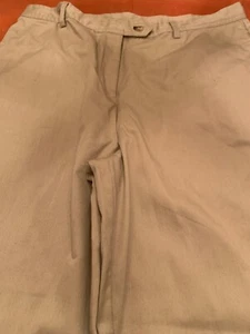 WOMEN'S BLAIR KHAKI TAN PANTS SIZE 16 PETITE LONG 16 PT NEW WITHOUT TAGS NWOT - Picture 1 of 3