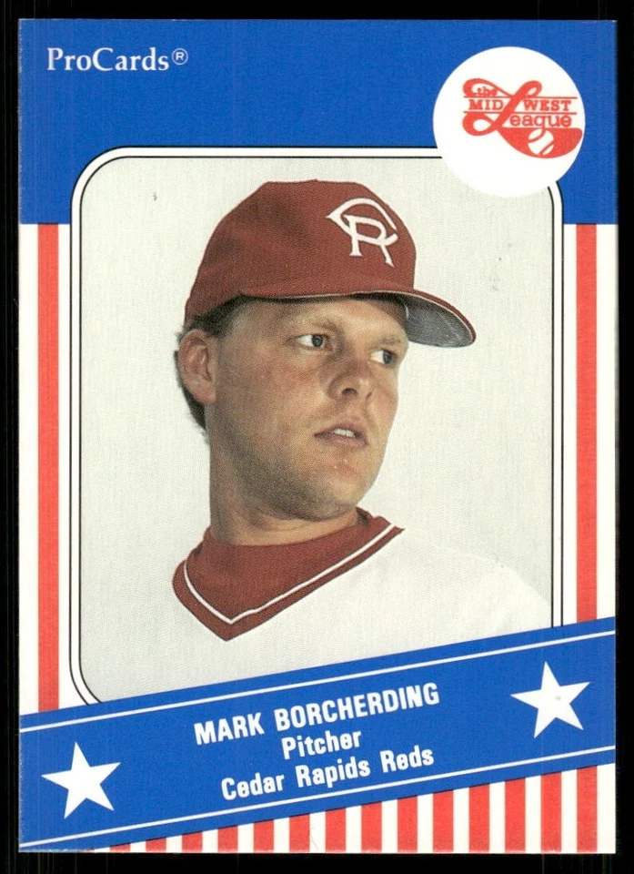 1991 ProCards Cedar Rapids Reds MARK BORCHERDING RC REDS PHILLIES ALBERT LEA MN - Image 1 of 2