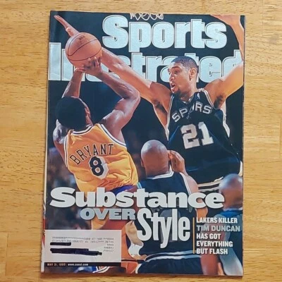 Sports Illustrated May 1999 Kobe Bryant and Tim Duncan cover - Image 1 of 4