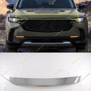 For Mazda CX-50 2023-2025 chrome Front Bumper Hood Grille Upper Trim Nose Cover - Picture 1 of 5