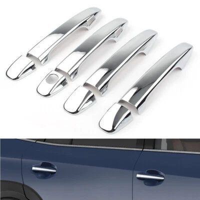 Cubiertas de manija de puerta cromadas superpuestas con llave inteligente para Subaru Outback 2015-2025 Foto 1 de 4