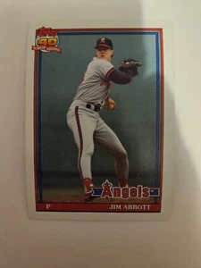 1991 TOPPS JIM ABBOTT #285 NM - Picture 1 of 1
