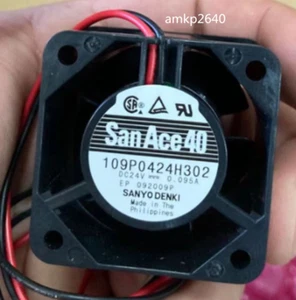 For SANYO 109P0424H302 Double ball Inverter cooling fan DC24V 40x40x28mm 2pin#am - Picture 1 of 4
