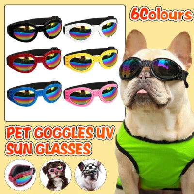 UV Protective Dog Sunglasses Pet Eye Wear Sun Goggles for Small Dogs Pet Goggles - image 1 of 4