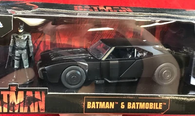 NIB SEALED Diecast Car Jada Hollywood Rides BATMAN & BATMOBILE Figure 1:24 32731 - Image 1 of 4