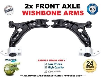 2x Front Axle WISHBONE TRACK CONTROL ARMS for SEAT ALTEA XL 2.0TDi 2007-on - Image 1 of 4