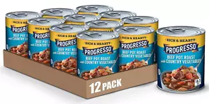(12 Pack) Progresso Rich Hearty Beef Pot Roast & Country Vegetables Soup, 18.5oz - Picture 1 of 6