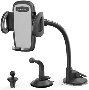 WixGear 3-in-1 Car Phone Mount Air Vent Holder Dashboard and Windshield Mount - Picture 1 of 7