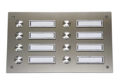 8 Compartment Bell Plate Door Station Bell System V2A NEW - Image 1 of 3