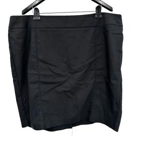 Lane Bryant Skirt Plus Size 26 4X Women's Black Pencil Above Knee Stretch Career - Picture 1 of 5
