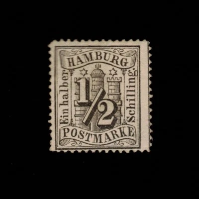 German State, Hamburg, Scott 13, Numeral, 1864-1865, MH, 108532 - Image 1 of 2