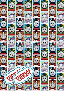 Thomas the Tank Engine - Gift Wrap 2 sheets 49cm x 70cm wrapping paper - Picture 1 of 1