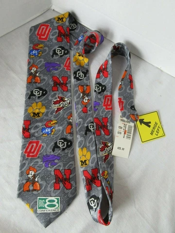 Vintage NCAA BIG 8 Conference Commemorative Necktie Silk NEW Cover