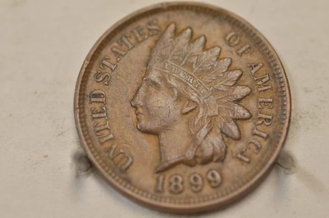 1899 Indian Head Cent XF Item # 5240 Cover