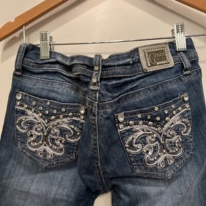 Strass Jeans Grace in LA JR Gr. 5 Used Denim Cropped Capri Jeans - Bild 1 von 15