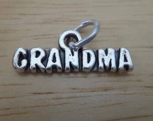 Sterling Silver 7x20mm Grandmother Grandma Charm! - Bild 1 von 3