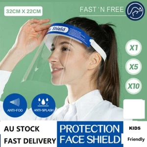 4PCS Reusable Anti-fog Full Cover Face Shield ADJUSTABLE FOR ADULT AND KIDS - Picture 1 of 7