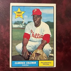 1961 Topps Set CHOO CHOO COLEMAN ROOKIE semi alto #502 PHILADELPHIA PHILLIES EX - Foto 1 di 2