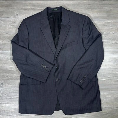 RALPH LAUREN Blazer Mens 48R Black Wool Long Sport Coat Jacket Union Made Canada - Image 1 of 4