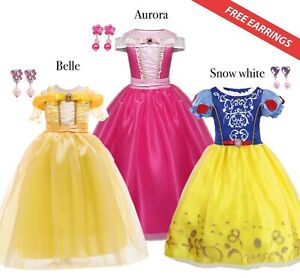 High-quality Disney Princess Aurora, Belle and Snow white costume