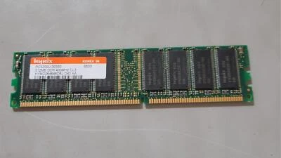 Hynix HYMD264646D8J-D43 AA 512MB DDR 400Mhz CL3 PC3200U-30330 Memory Module - Image 1 of 3