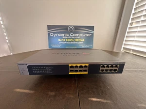 NETGEAR JGS516PE ProSafe Plus 16-Port Gigabit Ethernet Switch with PoE - Picture 1 of 4