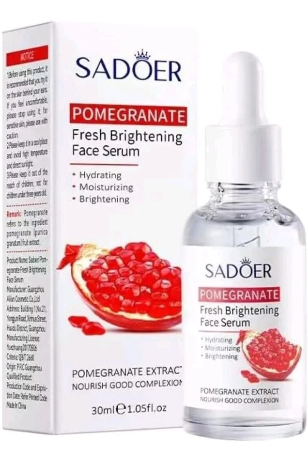 Sadoer Pomegranate Essence Fresh Brightening Hydrating Face Serum 1.05 Oz 06/26 - Image 1 of 1