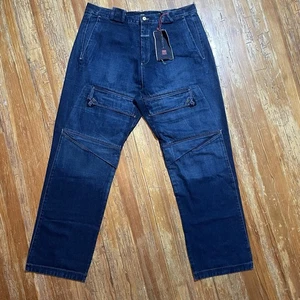 Vintage Marithe Francois Girbaud Jeans Size 40 Cargo Baggy Denim Hip Hop NOS - Picture 1 of 23