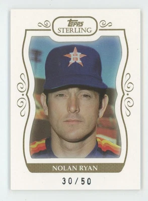 Nolan Ryan 2008 Topps Sterling Framed White /50 #201 Houston Astros - Image 1 of 3