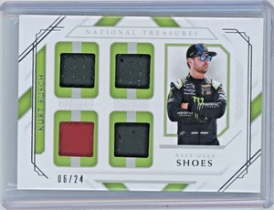 2021 NT Racing Kurt Busch Quad Relic #QRU-KU Race-Used Shoes 06/24 - Picture 1 of 2