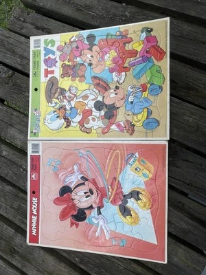 Lote De 2 Rompecabezas Bandeja Disney De Colección Mickey Mouse Y Amigos 5291 Foto 1 de 4