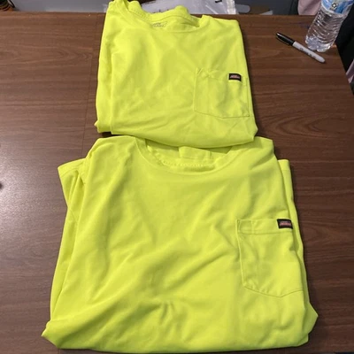 2 Dickies 3XL Camisas de Seguridad Hombre Manga Larga Amarillo Brillante” Foto 1 de 4