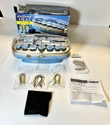 Conair Ion Shine Instant Heat 20 clipes de rolos quentes multi veludo CHV26IVR testado - Imagem 1 de 4