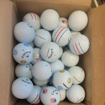 40 pelotas de golf Callaway cromadas suaves X, Tour X, mezcla, triple pista 5A como nuevas Foto 1 de 4