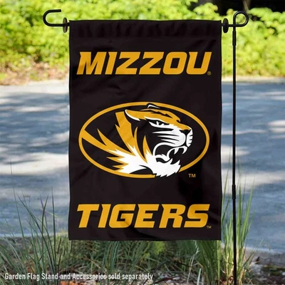 Missouri Tigers Black Garden Flag and Yard Banner - Image 1 of 4